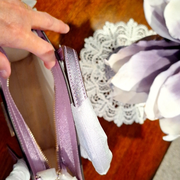 Kate Spade of New York Purple Patent Kenzie with Shimmering Leather Straps - Picture 5 of 6